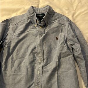 Ralph Lauren Boys Blue Button-Down Shirt